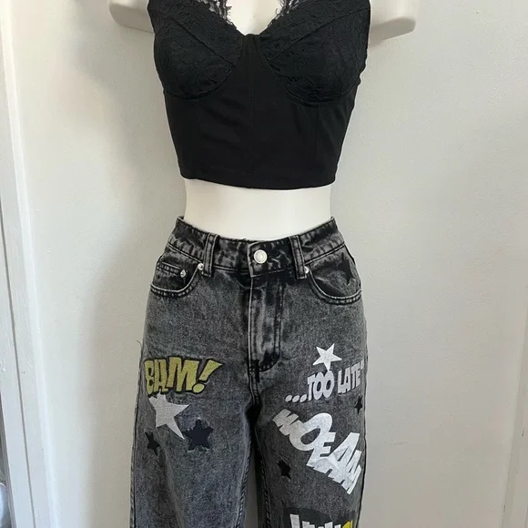 Vintage patchwork jean - Picture 3 of 3